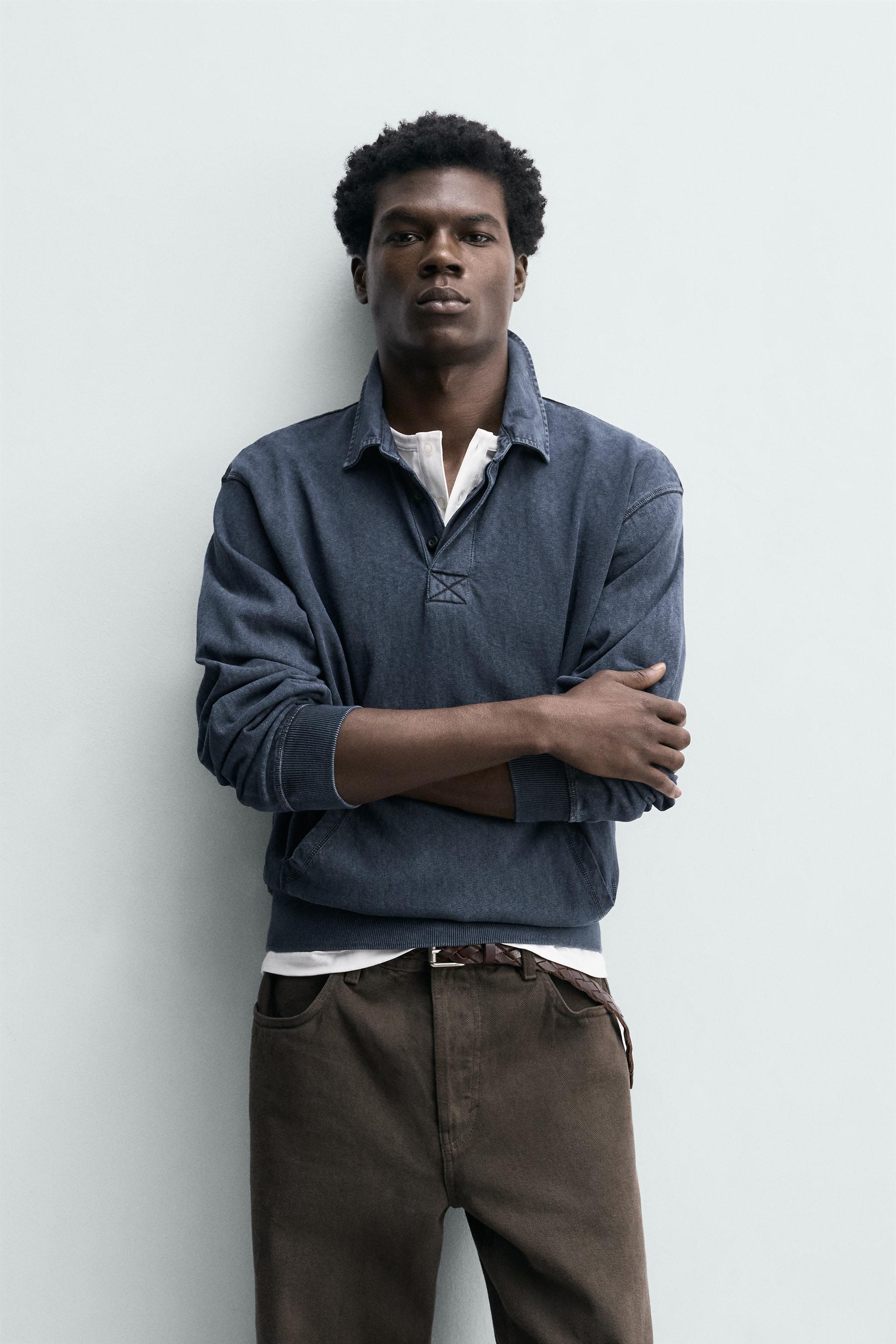 REGULAR FIT WASHED EFFECT POLO SHIRT